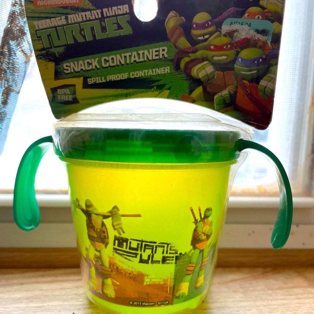 TEENAGE MUTANT NINJA TURTLES SNACK CUP NEW 2015 ERA